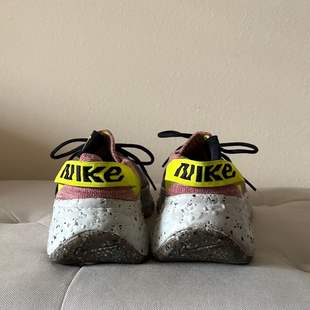 Nike Women's Sneakers in Pink and Yellow - Picture 3 of 7